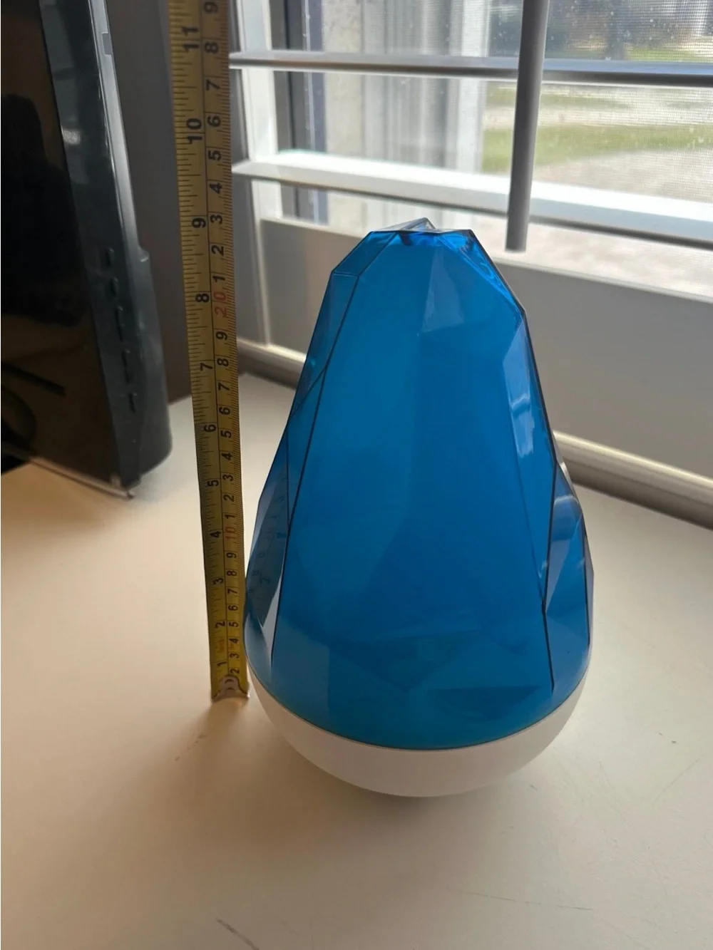 Rockano Essential Oil Diffuser Humidifier Blue Geometric Aromatherapy Mist LED